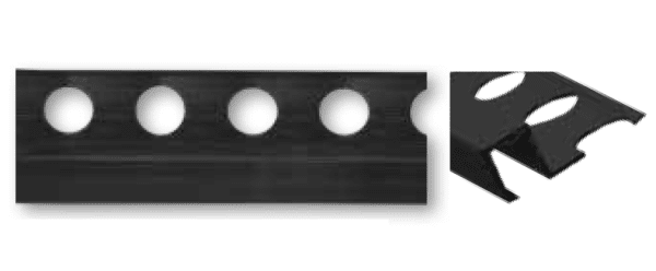 Moldura Aluminio Acabado Negro. Castel