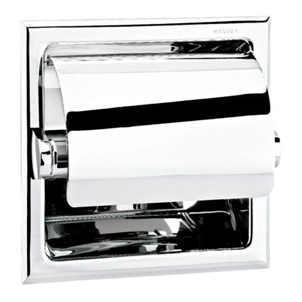 Portapapel Empotrar Cubierta Clasica Cromo Mod. 114. Helvex