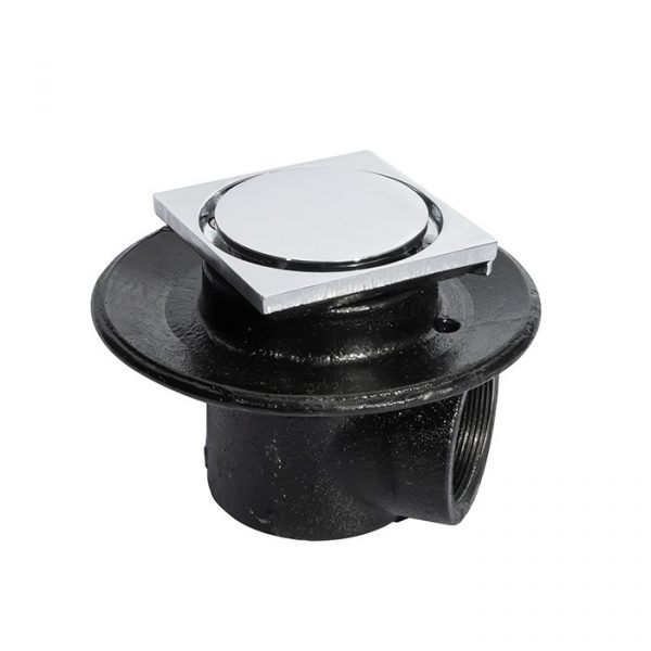 Coladera Corta de Contorno Cuad 1Boca Cromo  Mod. 22-CHL. Helvex