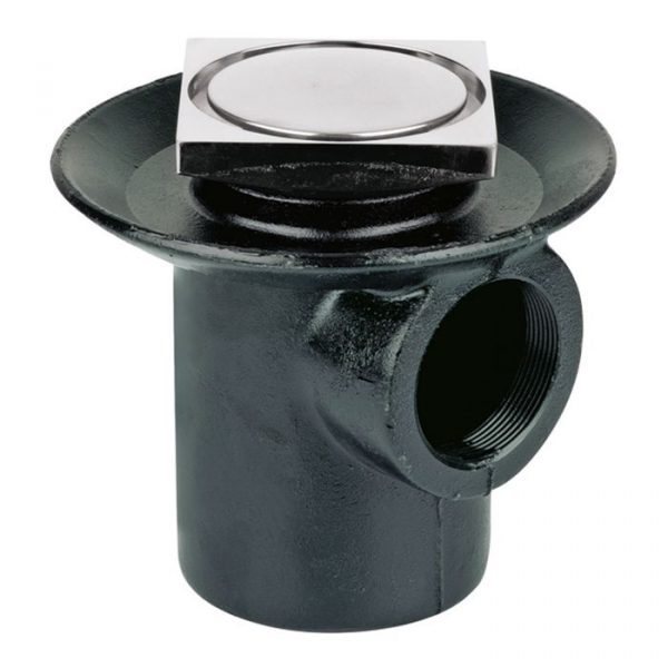 Coladera de Contorno Cuadrada 1Boca Cromo Mod. 24-CHL. Helvex