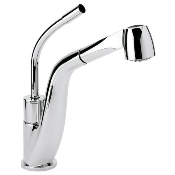 Monomando Freg Retractil 2Ch Palma Cromo Mod. E-306. Helvex