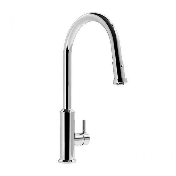 Monomando Fregadero Retractil Adara Cromo Mod. E-312. Helvex