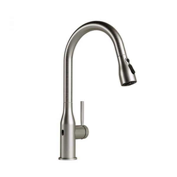 Monomando para Fregadero de Sensor Práctika Acero Inox Mod. E-315-AI. Helvex