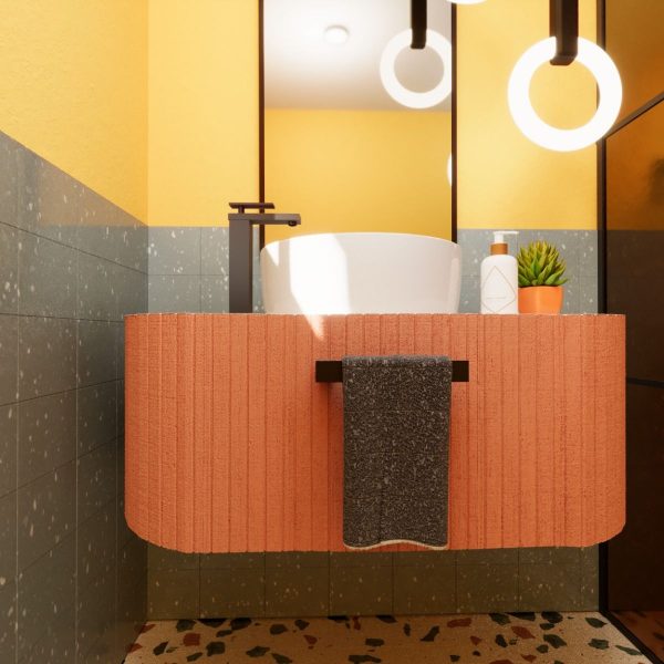 Monomando Lavabo Alto Contra Push Maxima Ebano Mod. EP-933-EB. Helvex - Imagen 2
