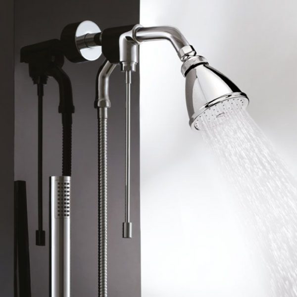 Regadera Chorro Fijo 6L Cromo Mod. H500-6. Helvex - Imagen 2