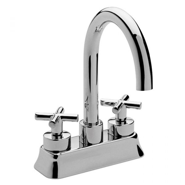 Mexcladora Lavabo 4" Contra Rejilla Antares Cromo  Mod. HM-14. Helvex