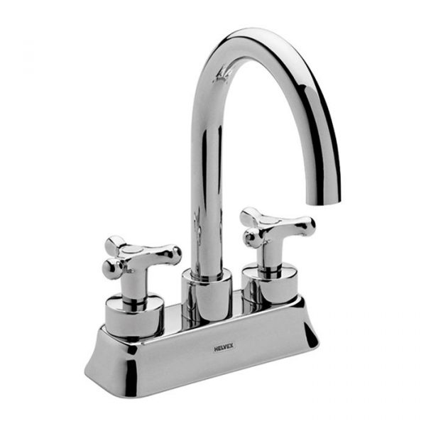 Mezcladora Lavabo 4" Contra Rejilla Atica Cromo Mod. HM-21. Helvex