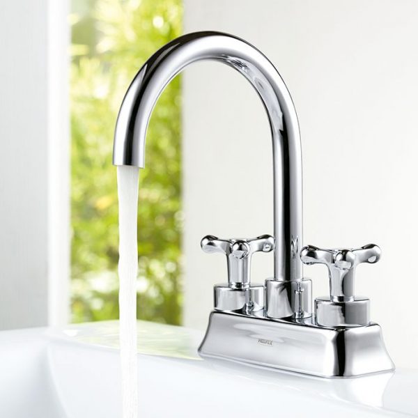 Mezcladora Lavabo 4" Contra Rejilla Atica Cromo Mod. HM-21. Helvex - Imagen 2