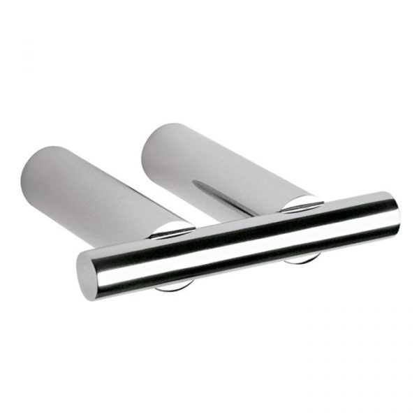 Gancho Doble Vertika Cromo Mod. HOT-106. Helvex