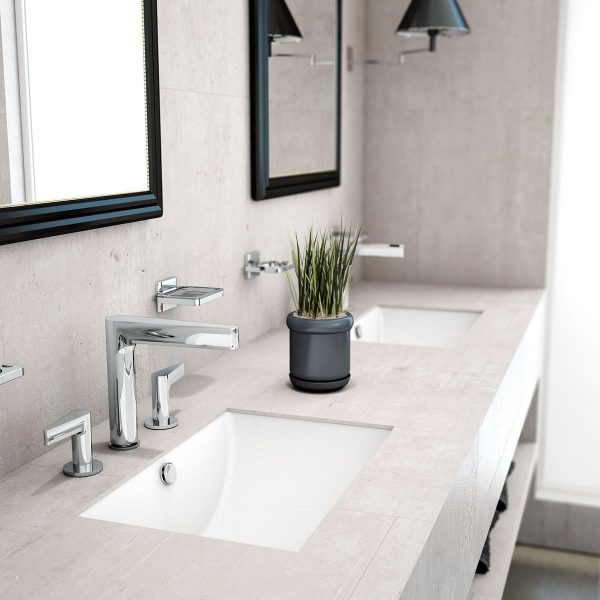 Mezcladora Lavabo Ts Contra Push Clasica Cromo Mod. M-1005. Helvex - Imagen 2