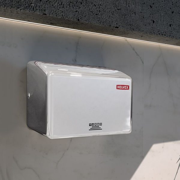 Secador Manos Corriente de Sensor Acero inoxidable pulido Mod. MB-1012-AIB. Helvex - Imagen 2