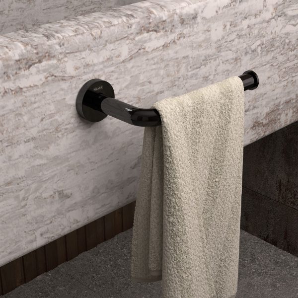 Toallero Sencillo Tubular Obsidiana Mod. TUB-09-OB. Helvex - Imagen 2