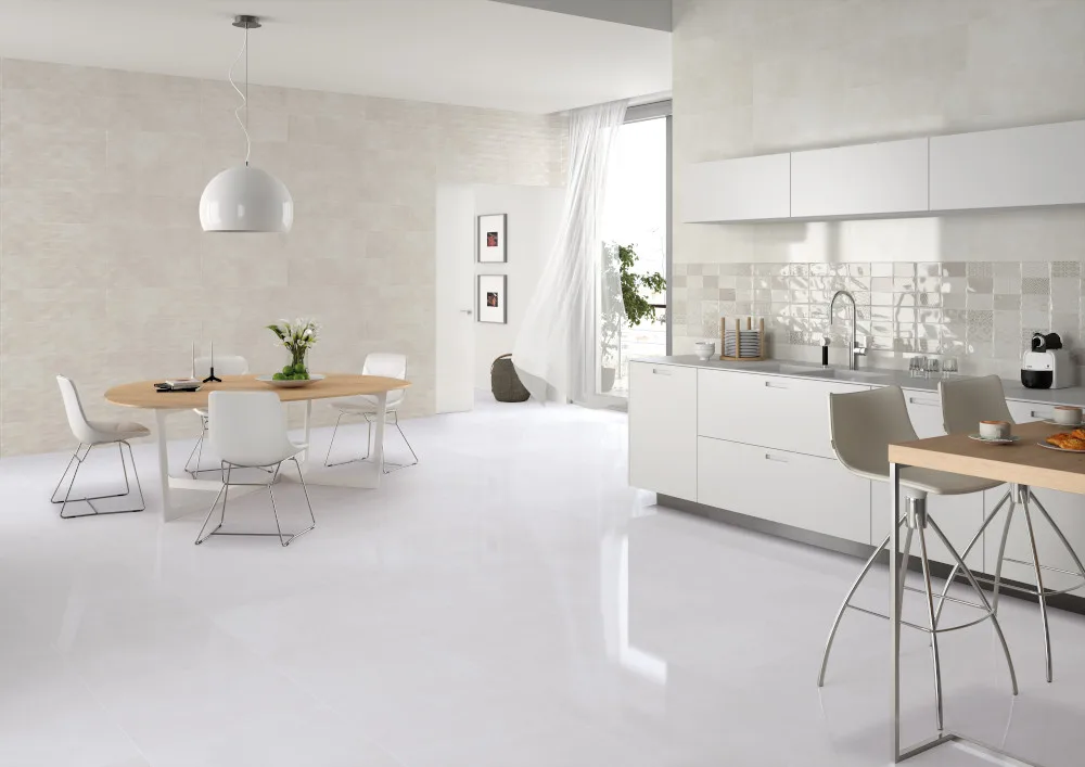 Piso Porcelánico Thassos 62 White Pulido 59.5x119.5. Castel