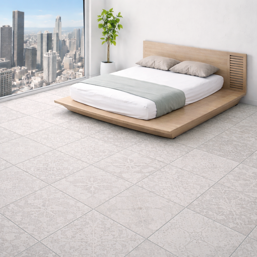 Piso Cerámico Gaudi 44 Ivory 47x47. Castel - Imagen 2